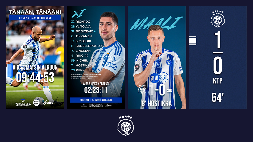 HJK: On the pitch and on digital screens