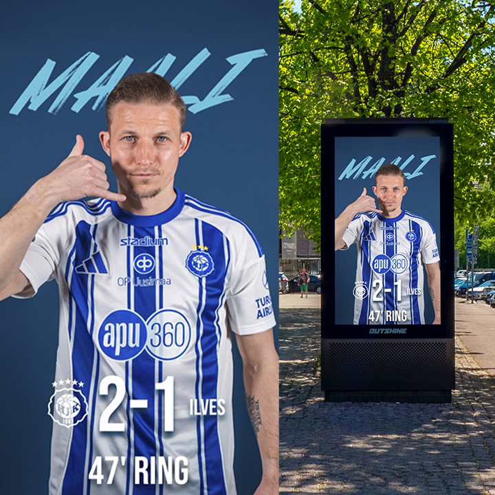 HJK: kentällä ja digipinnoilla