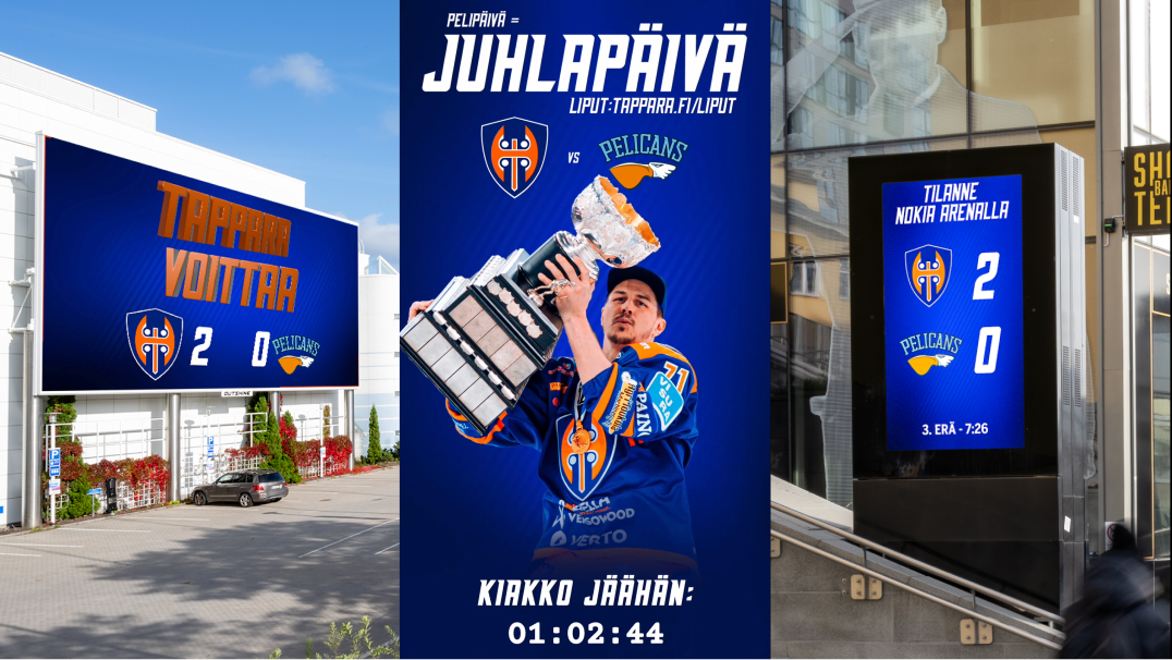 Tappara: kiekko reppuun kaukalossa ja kadulla