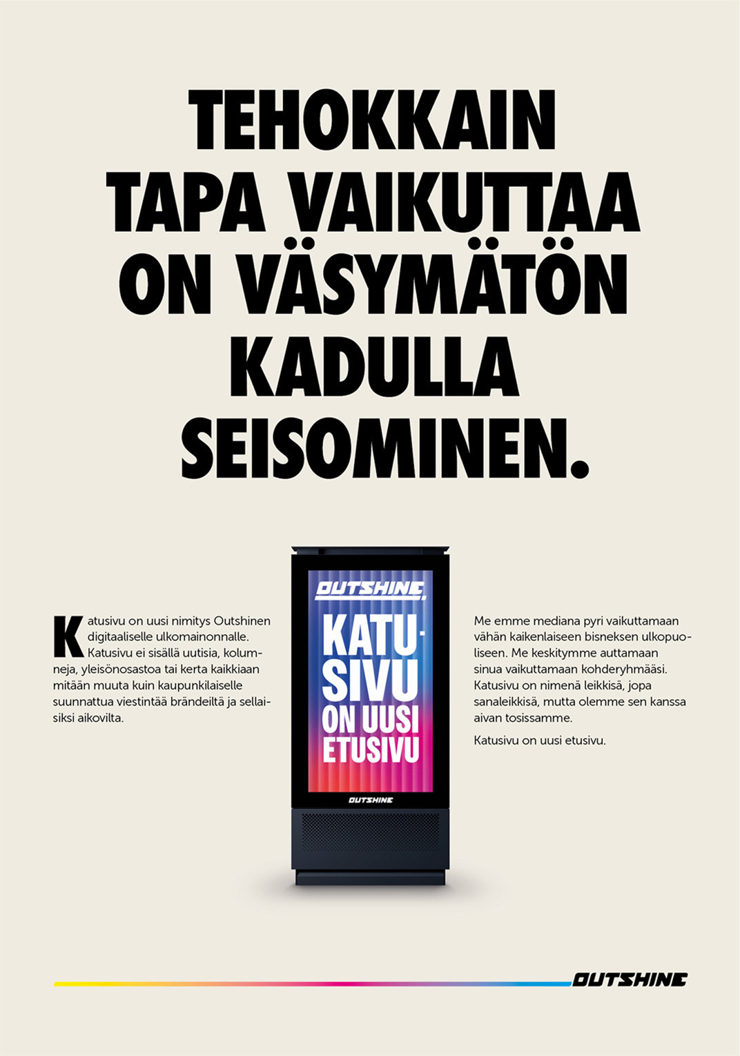 Katusivun viesti mediassa