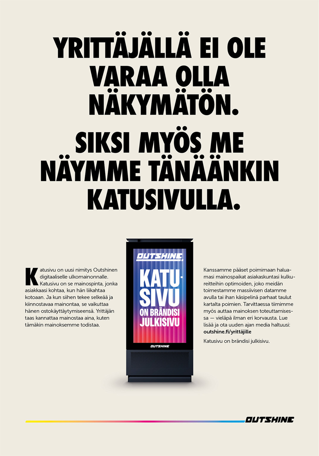 Katusivun viesti mediassa