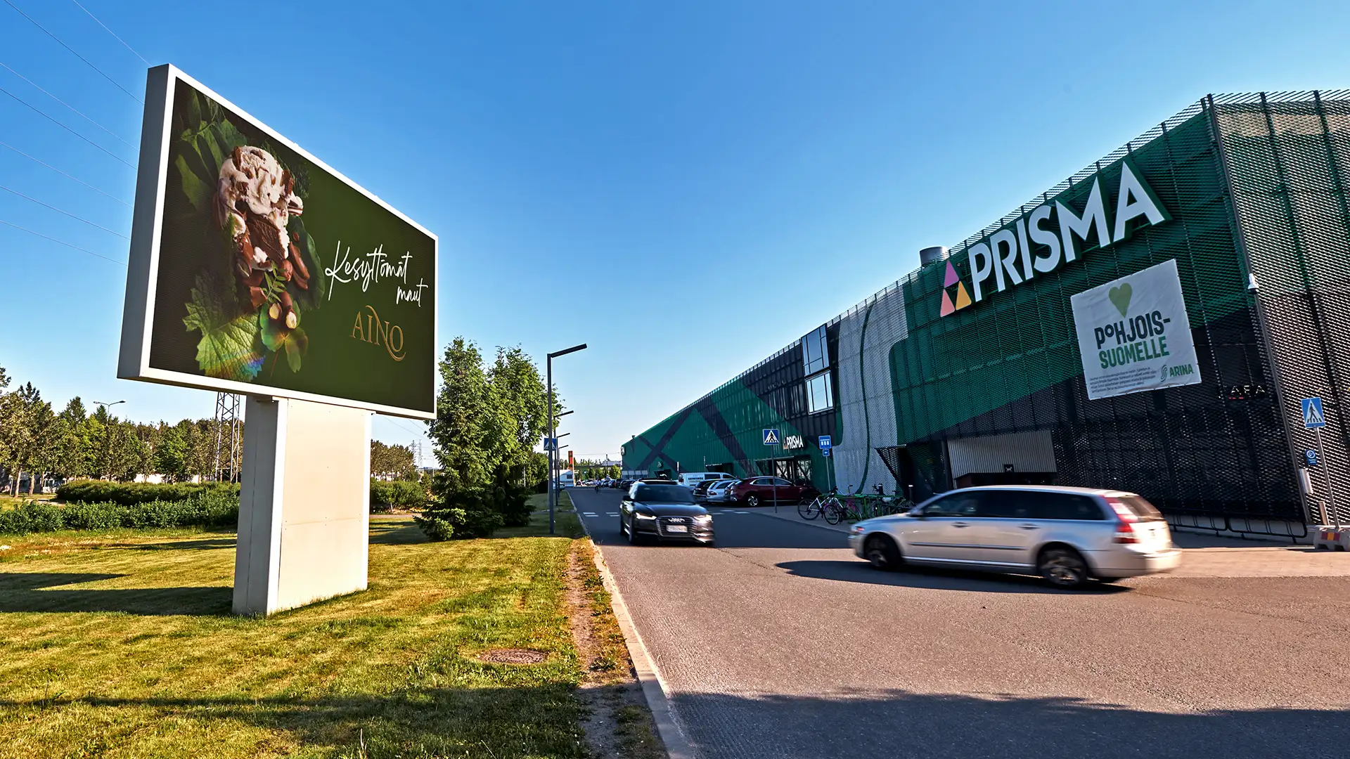 Kohdennettu mainospaikka Prisman lähellä