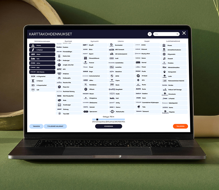 Map-based targeting