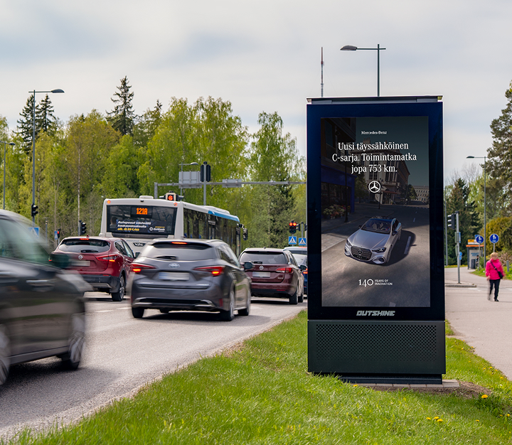 Liikenneympäristön mainospinta