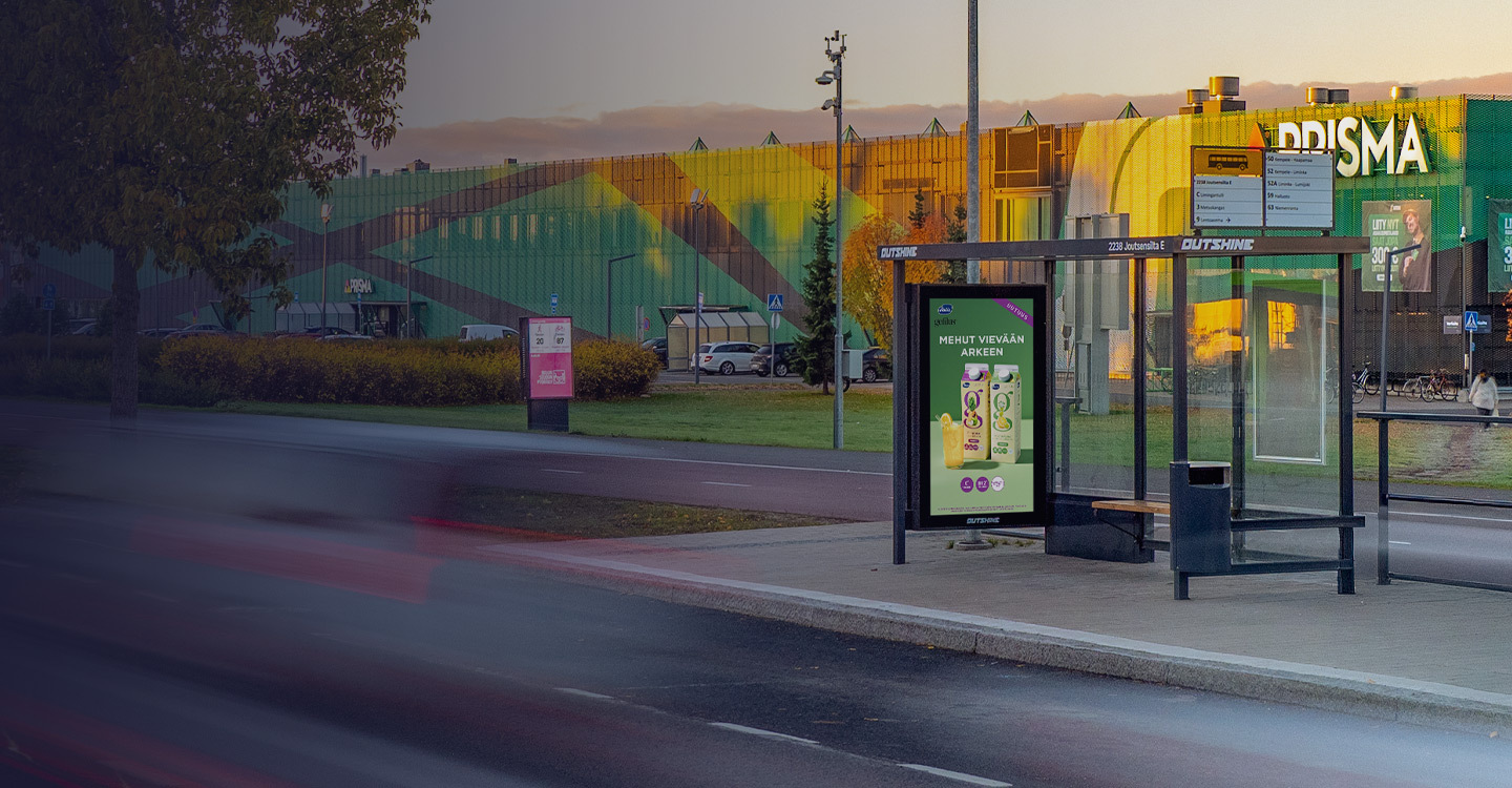 Oulun bussipysäkit digiajassa