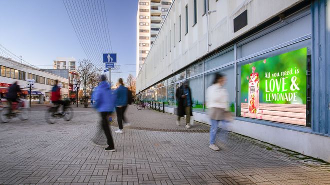 Picture of screen in Kävelykatu Kerava