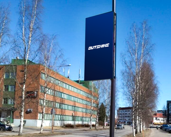 Ylivieska 7 x pylväsnäytöt
