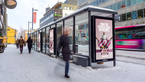 Oulu Pekuri E northbound, outside