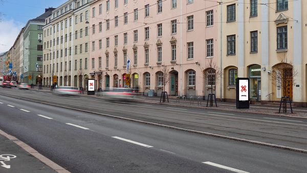 Töölö Mannerheimintie Savilankatu Northbound
